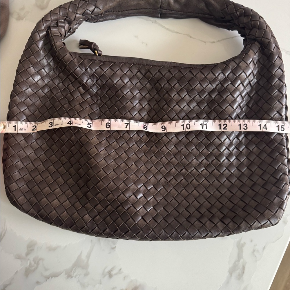 Bottega Veneta Dark Brown Intrecciato Hobo Bag - Picture 12 of 15